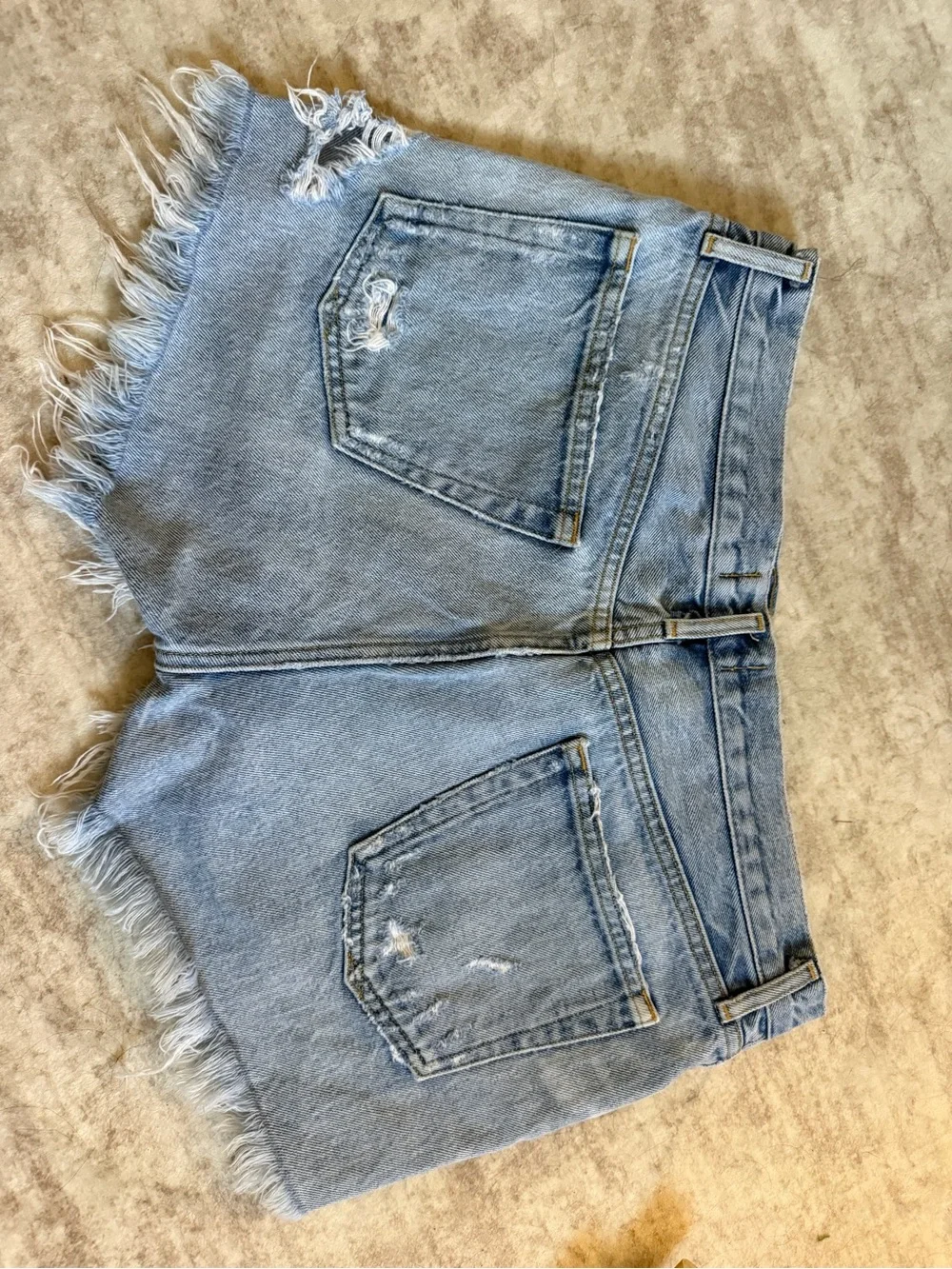 Agolde Parker denim shorts